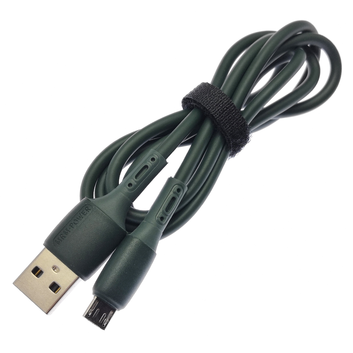 Кабель MRM G6 Micro USB, длина 1 метр, цвет темно зеленый