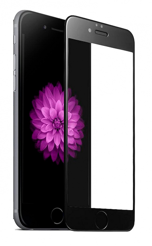 Защитное стекло 5D для APPLE iPhone 6 plus (5.5") чёрный кант Monarch.