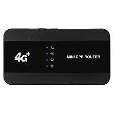 Мобильный беспроводной 4G Wi-Fi роутер M10-EW с аккумулятором на 3000 мАч, 1 LAN порт, цвет черный