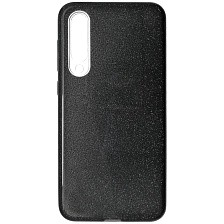 Чехол накладка Shine для XIAOMI MI 9 SE, силикон, блестки, цвет черный