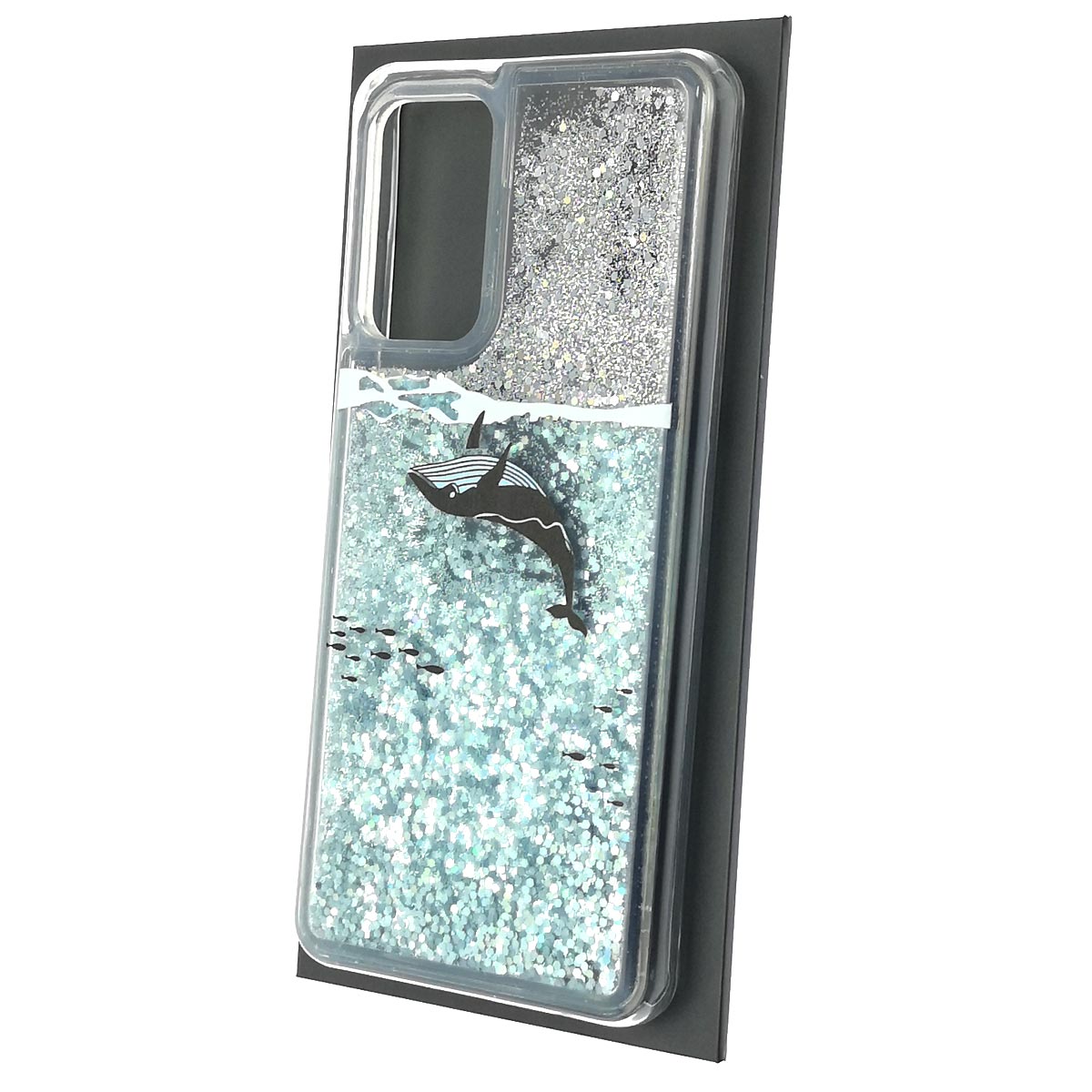 Чехол накладка для SAMSUNG Galaxy A52 (SM-A525F), силикон, переливашка, рисунок кит