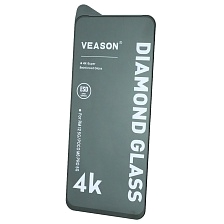 Защитное стекло VEASON Diamond Glass для XIAOMI Redmi 12, XIAOMI Redmi 13, XIAOMI POCO M6 4G, POCO M6 Pro 5G, цвет окантовки черный