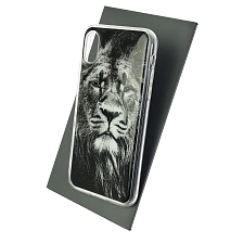Чехол накладка для APPLE iPhone X, iPhone XS, силикон, глянцевый, рисунок Лев