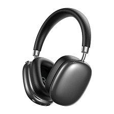 Гарнитура (наушники с микрофоном) беспроводная, полноразмерная, REMAX RB-602HB, поддержка MicroSD, цвет черный