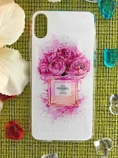 Чехол накладка для APPLE iPhone X, XS, силикон, CHANEL №5 Paris Parfum.