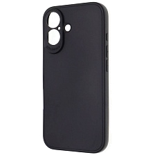 Чехол накладка для APPLE iPhone 16, защита камеры, силикон, цвет черный