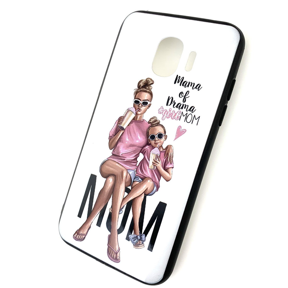Чехол накладка для SAMSUNG Galaxy J2 Pro (SM-J250), силикон, рисунок Mama of Drama girl MOM. Чехол накладка для SAMSUNG Galaxy J2 Pro (SM-J250), силикон, рисунок Mama of Drama girl MOM.