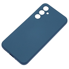 Чехол накладка NANO для SAMSUNG Galaxy A54 5G, силикон, бархат, цвет темно синий