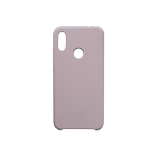 Чехол накладка для XIAOMI REDMI NOTE 7, NOTE 7 PRO, силикон, бархат, цвет серый.