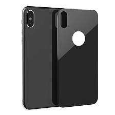 Защитное стекло для APPLE iPhone X, iPhone XS, на заднюю сторону, цвет черный