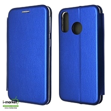 Чехол книжка STYLISH для SAMSUNG Galaxy A40 (SM-A405), экокожа, визитница, цвет синий