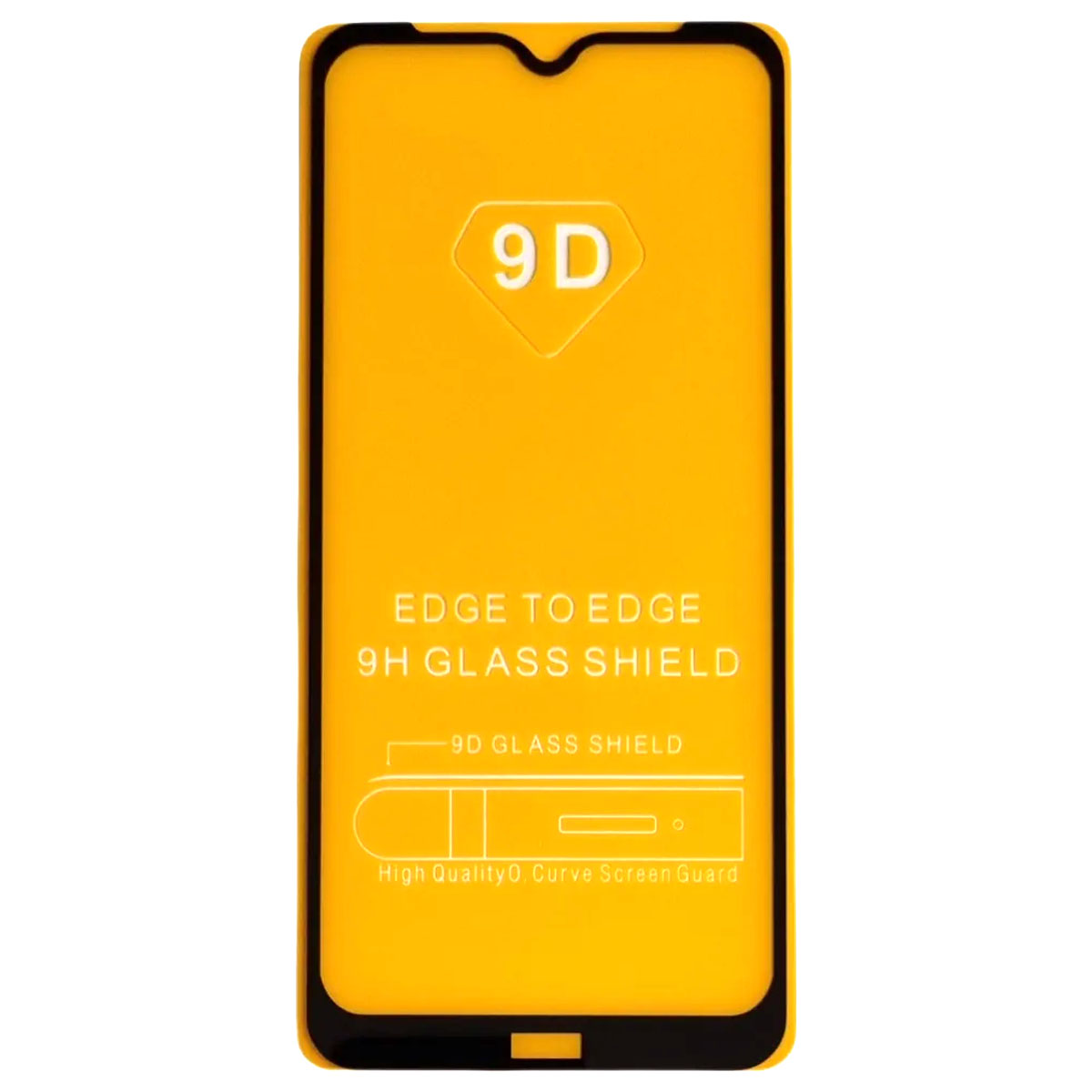 Защитное стекло 9D для XIAOMI Redmi Note 8T, цвет окантовки черный