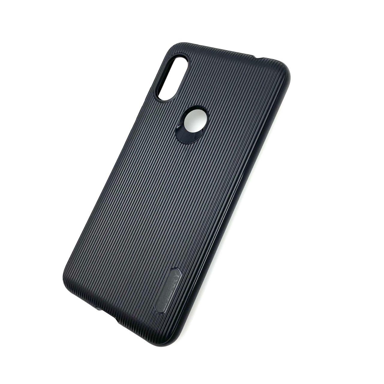 Чехол накладка для XIAOMI REDMI NOTE 6 PRO, силикон, полоски, цвет чёрный. Чехол накладка для XIAOMI REDMI NOTE 6 PRO, силикон, полоски, цвет чёрный.