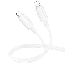 Кабель BOROFONE BX112 USB Type C на Lightning 8 pin, 27W, длина 1 метр, цвет белый Кабель BOROFONE BX112 USB Type C на Lightning 8 pin, 27W, длина 1 метр, цвет белый