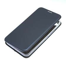 Чехол книжка STYLISH для ITEL A25 (L5002), экокожа, визитница, цвет темно синий
