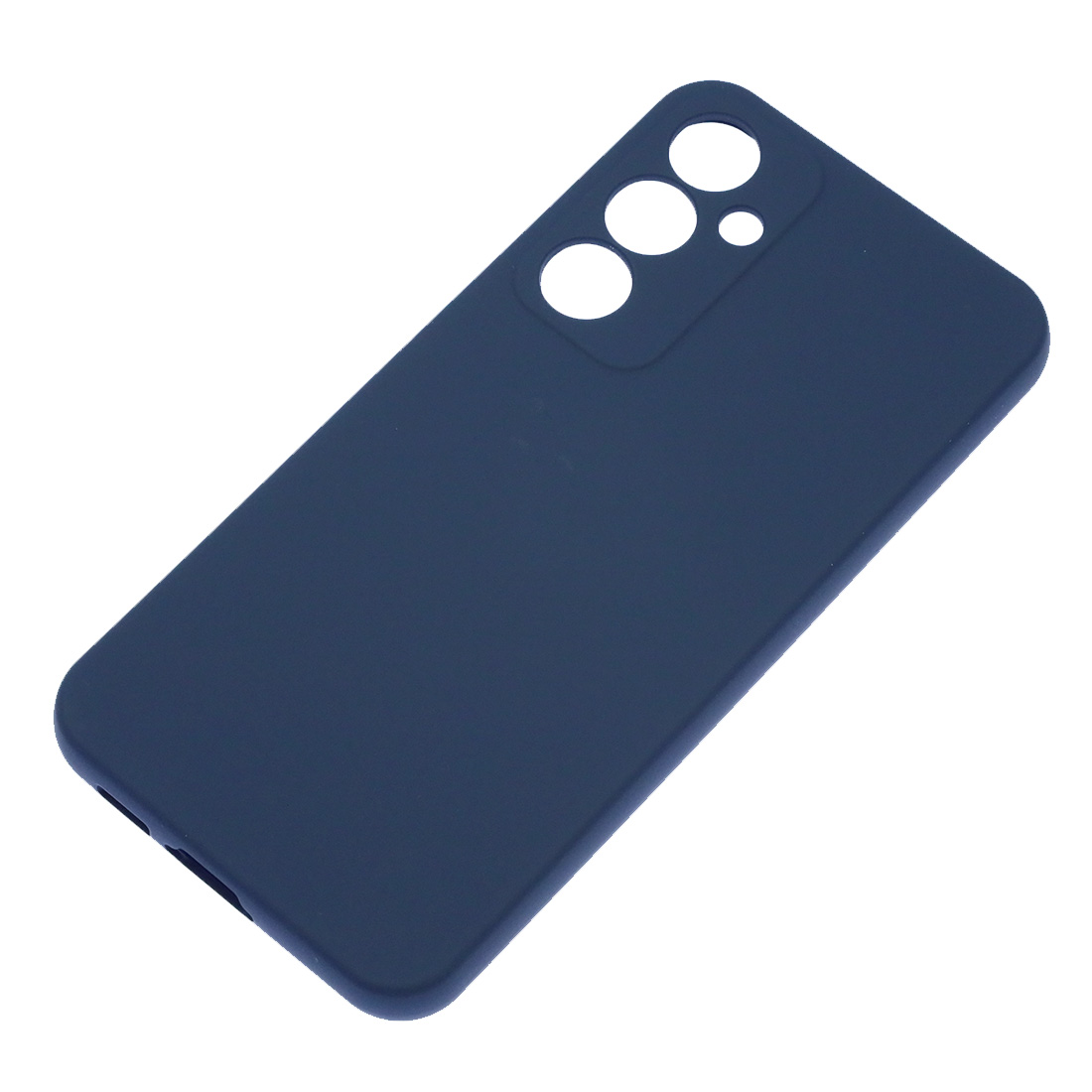 Чехол накладка Silicon Cover для SAMSUNG Galaxy S23 FE, защита камеры, силикон, бархат, цвет темно синий Чехол накладка Silicon Cover для SAMSUNG Galaxy S23 FE, защита камеры, силикон, бархат, цвет темно синий