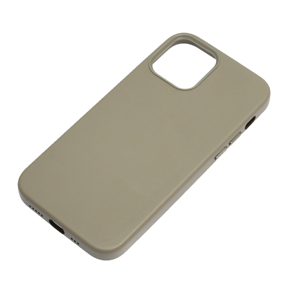 Чехол накладка Leather Case для APPLE iPhone 12 Pro, силикон, бархат, экокожа, цвет светло серый Чехол накладка Leather Case для APPLE iPhone 12 Pro, силикон, бархат, экокожа, цвет светло серый