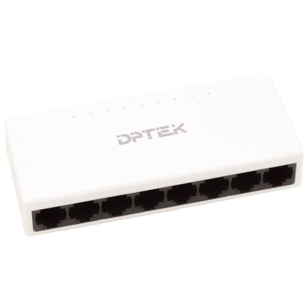 Коммутатор, свитч DPTEK DK2000-108F-M, 8 портов, 10/100Mbps, цвет белый