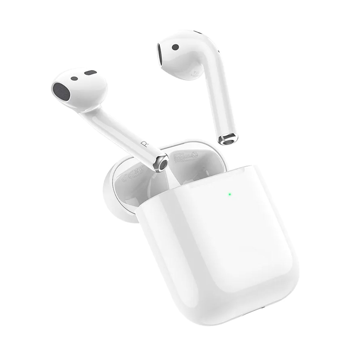 Гарнитура (наушники с микрофоном) беспроводная, HOCO EW02 TWS, Bluetooth 5.1, цвет белый