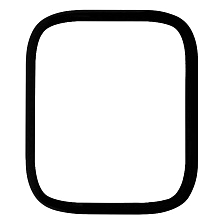 Защитное стекло DSAILA для APPLE Watch 45 мм, цвет окантовки черный