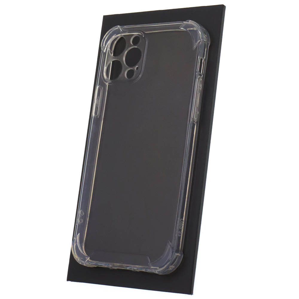Чехол накладка для APPLE iPhone 12 Pro (6.1"), противоударный, силикон, защита камеры, цвет прозрачный
