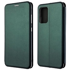 Чехол книжка STYLISH для SAMSUNG Galaxy A52 (SM-A525), экокожа, визитница, цвет темно зеленый