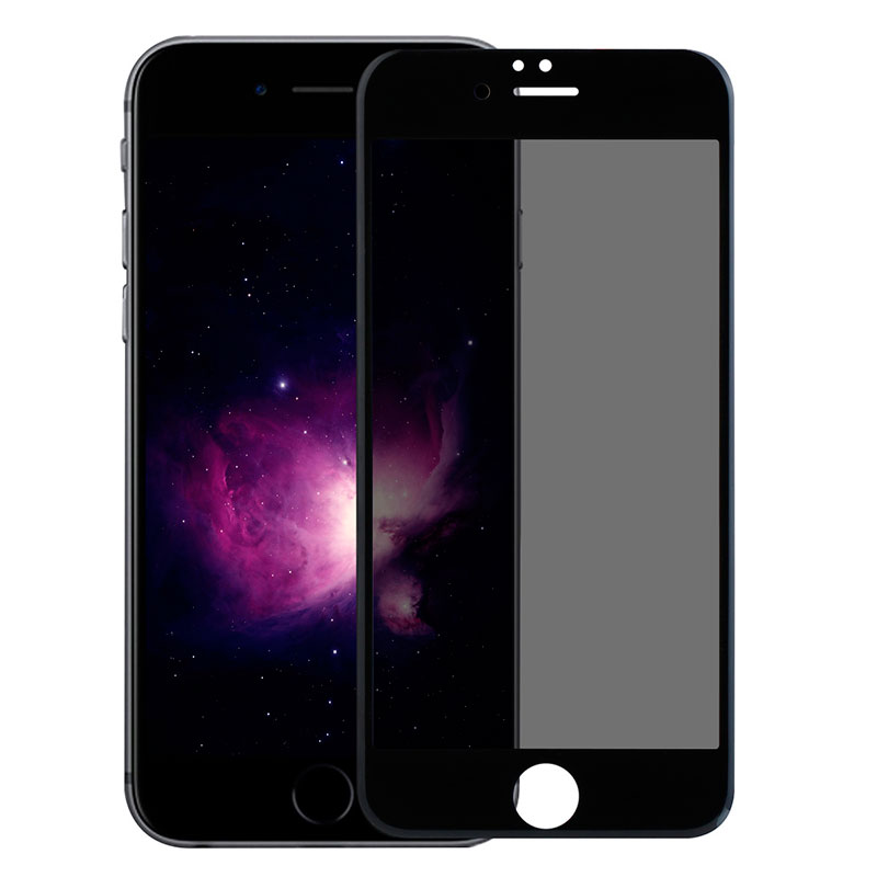 Защитное стекло для iPhone 6/6s Plus Tempered Glass 3D черное (ударопрочное).