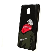 Чехол накладка для XIAOMI Redmi 8A, силикон, рисунок Suprime.