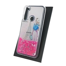 Чехол накладка TransFusion для XIAOMI Redmi Note 8, силикон, переливашка, рисунок Париж.