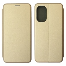 Чехол книжка STYLISH для TECNO Camon 19, Camon 19 Pro, экокожа, визитница, цвет золотистый