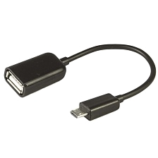OTG переходник, адаптер, конвертер MRM KY-168 на Micro-USB, длина кабеля 15 см, цвет черный OTG переходник, адаптер, конвертер MRM KY-168 на Micro-USB, длина кабеля 15 см, цвет черный