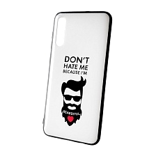 Чехол накладка для SAMSUNG Galaxy A50 (SM-A505), A30s (SM-A307), A50s (SM-A507), силикон, рисунок DON'T HATE MI BECAUSE I'M.