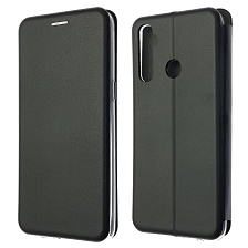 Чехол книжка STYLISH для Realme C3, экокожа, визитница, цвет черный