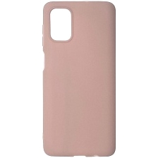 Чехол накладка GPS для SAMSUNG Galaxy M51 (SM-515), силикон, матовый, цвет бледно розовый