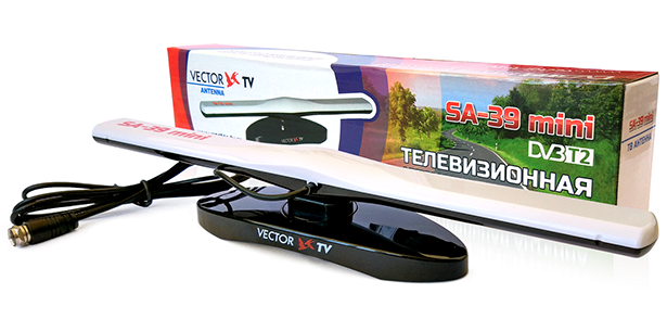 Автомобильная антенна Vector TV SA-39 mini DVB-T/DVB-T2 на магните.