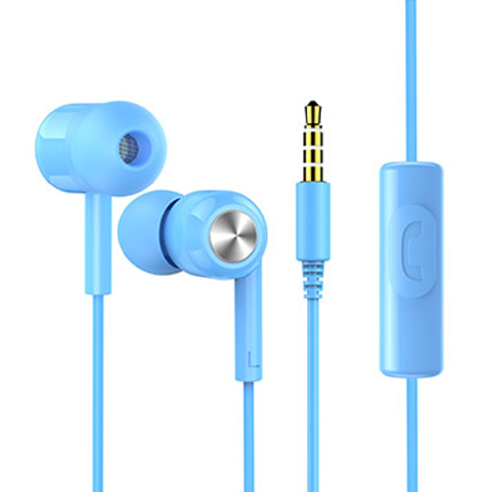 Гарнитура (наушники с микрофоном) проводная, JOYROOM JR-E102S, цвет синий