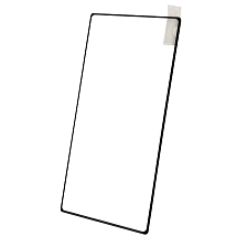 Защитное стекло B12 FULL GLUE 9H для SAMSUNG Galaxy NOTE 10 Plus (SM-N975), полная проклейка всего экрана, цвет окантовки черный.
