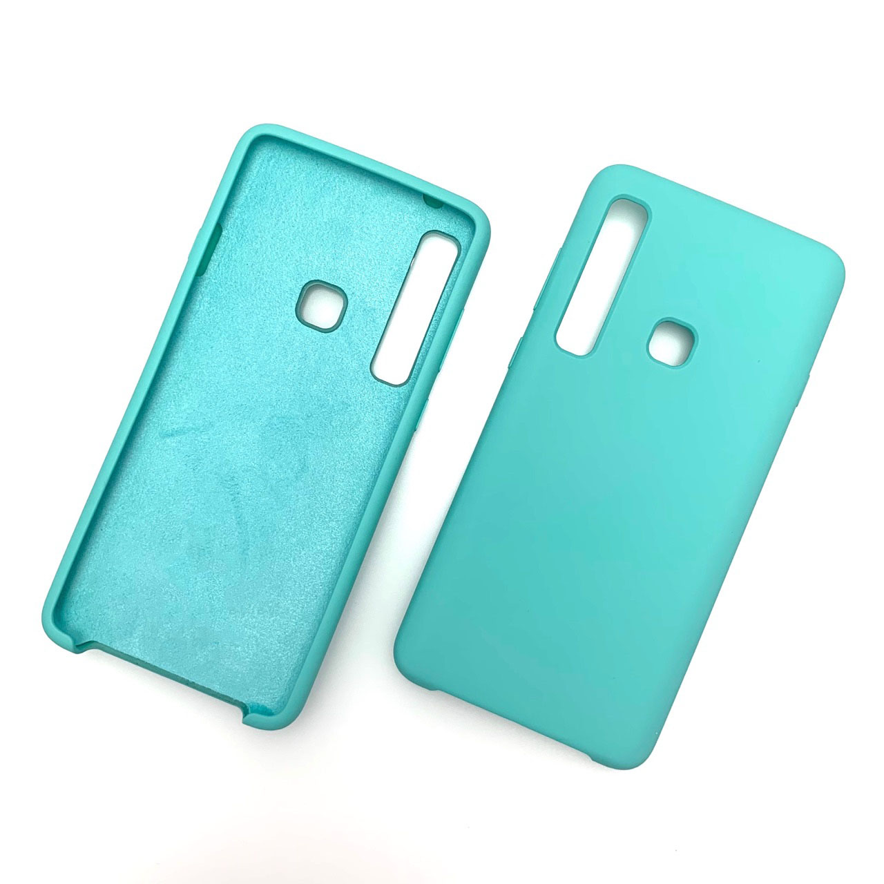 Чехол накладка Silicon Cover для SAMSUNG Galaxy A9 (SM-A920F), силикон, бархат, цвет бирюзовый.