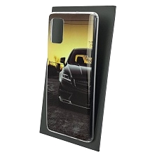 Чехол накладка Vinil для SAMSUNG Galaxy A51 (SM-A515), силикон, рисунок Mercedes AMG