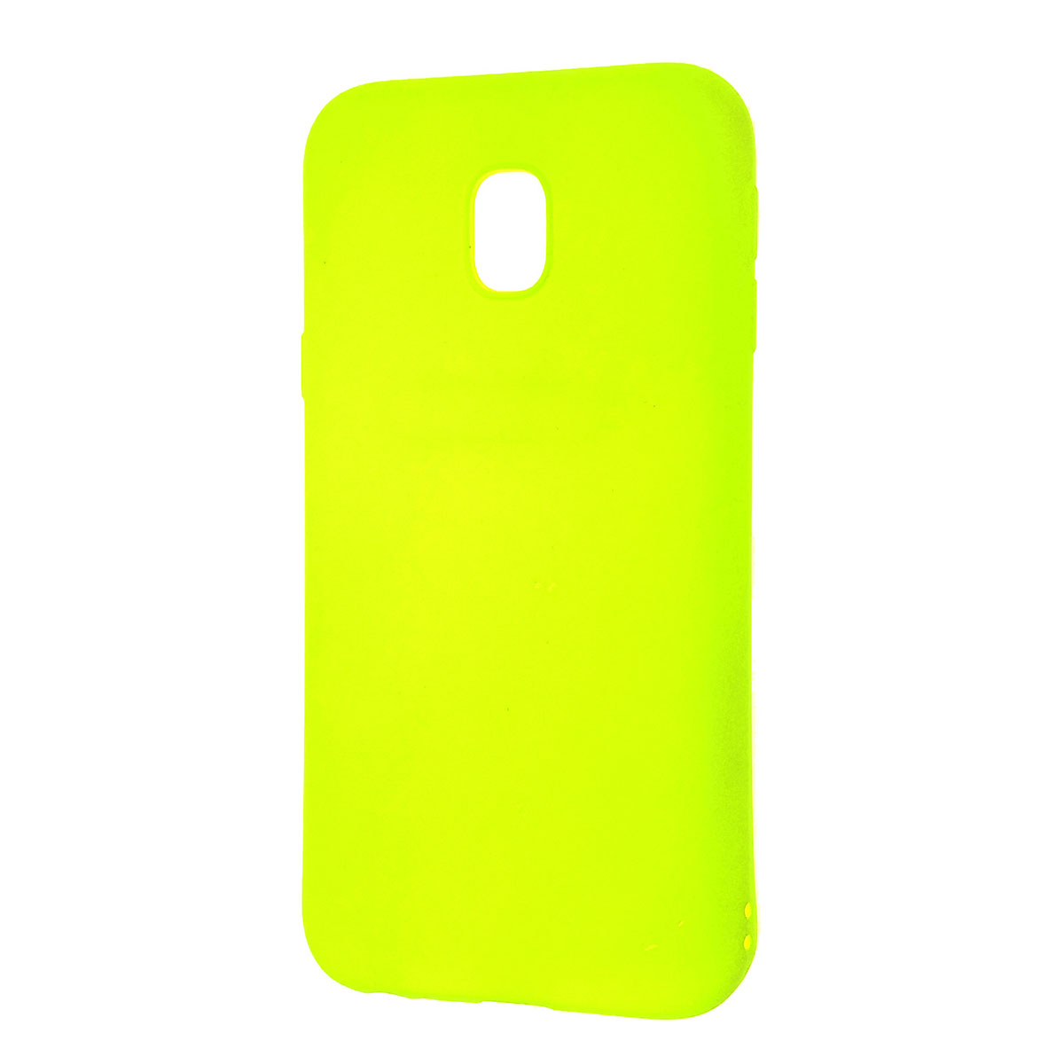 Чехол накладка Fashion Case для SAMSUNG Galaxy J3 2017 (SM-J330), силикон, цвет желтый.