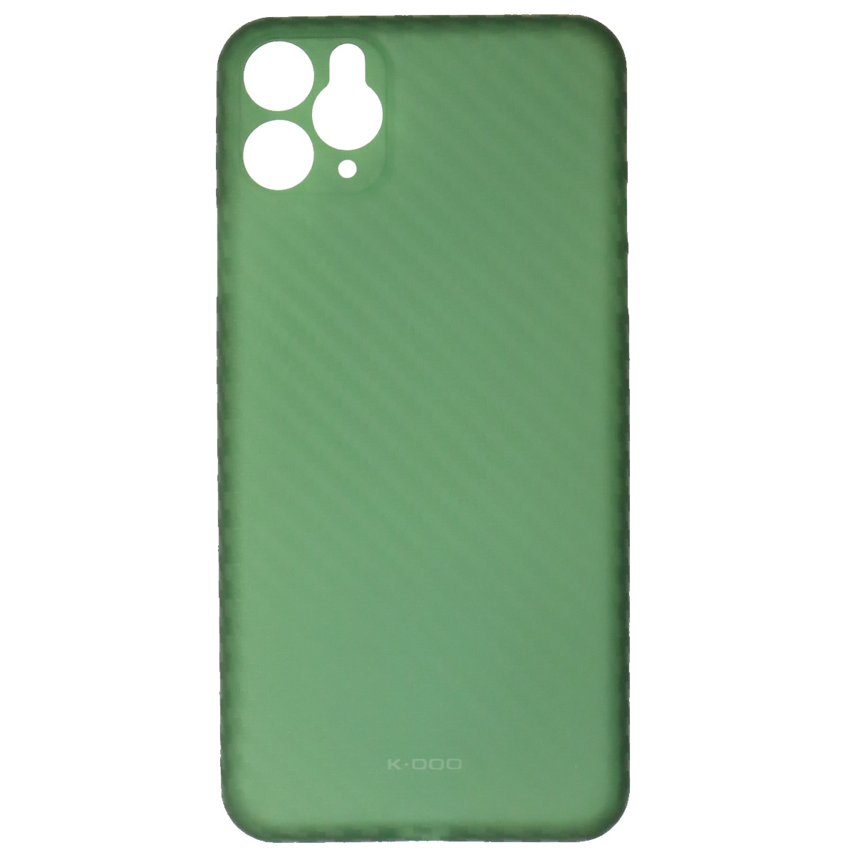 Чехол накладка K-DOO для APPLE iPhone 11 Pro Max (6.5), силикон, карбон, цвет темно зеленый Чехол накладка K-DOO для APPLE iPhone 11 Pro Max (6.5), силикон, карбон, цвет темно зеленый
