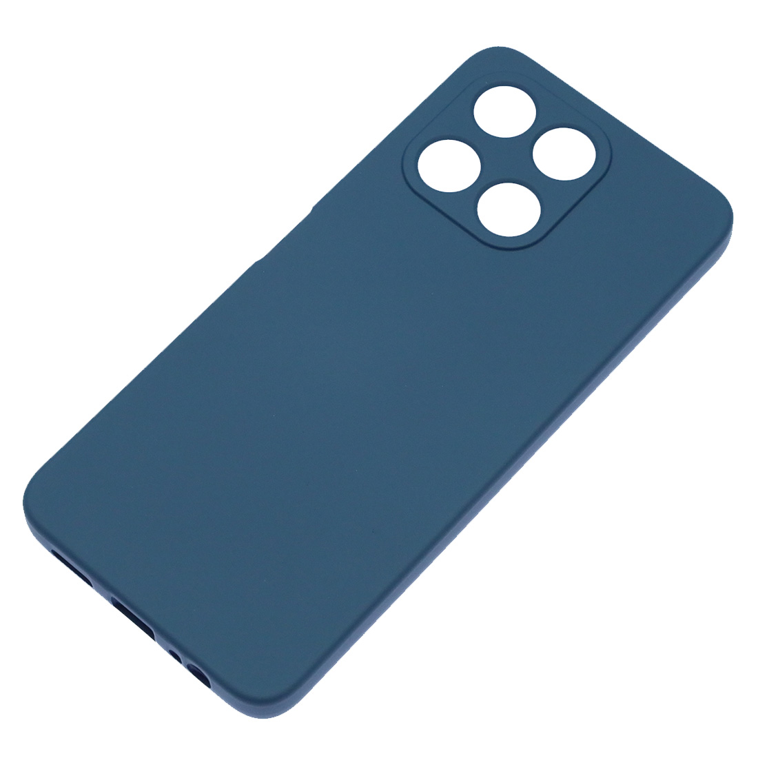 Чехол накладка NANO для Honor X6a, силикон, бархат, цвет темно синий