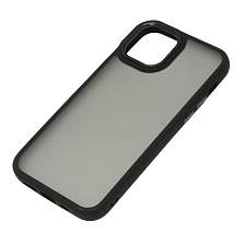 Чехол накладка для APPLE iPhone 12 (6.1"), iPhone 12 Pro (6.1"), силикон, пластик, цвет окантовки черный