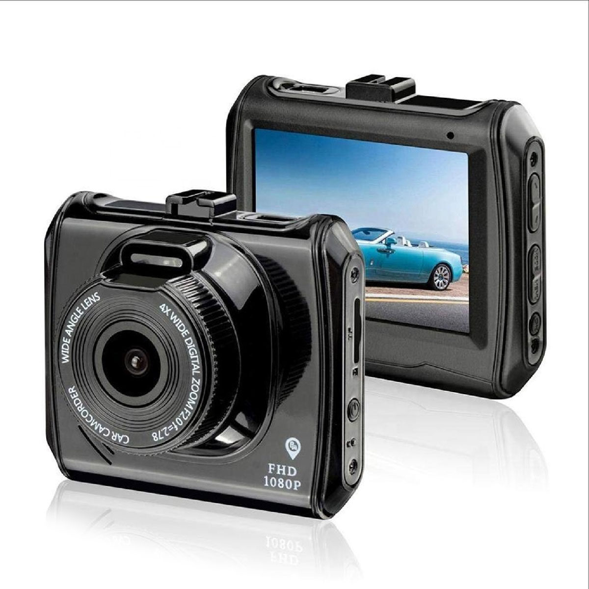 Автомобильный видеорегистратор Lingtong Q5 FHD 1080P, с подключением к телефону, цвет черный (Уценка: плохая упаковка)