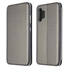 Чехол книжка STYLISH для SAMSUNG Galaxy A32 4G (SM-A325F), экокожа, визитница, цвет серебристый