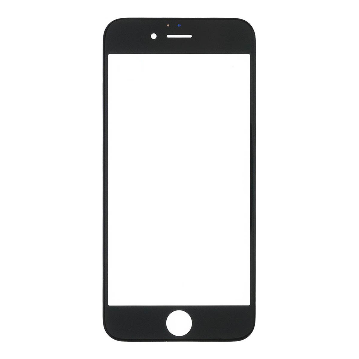 Стекло дисплея в сборе с рамкой для APPLE iPhone 6S, для переклейки, с OCA, цвет черный