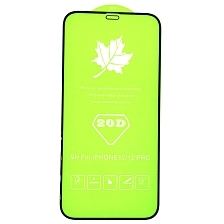 Защитное стекло 20D для APPLE iPhone 12 (6.1"), iPhone 12 Pro (6.1"), цвет окантовки черный