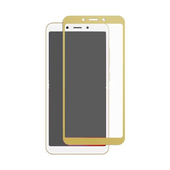 Защитное стекло "5D" GLASS FULL GLUE для XIAOMI RedMi 6 / 6A, цвет канта золотистый. Защитное стекло "5D" GLASS FULL GLUE для XIAOMI RedMi 6 / 6A, цвет канта золотистый.