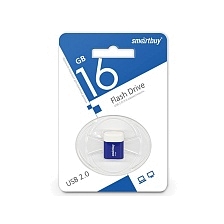 Флешка USB 2.0 16GB SMARTBUY Lara, цвет синий