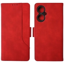 Чехол книжка NICE для TECNO Camon 19, Camon 19 Pro, экокожа, визитница, цвет красный